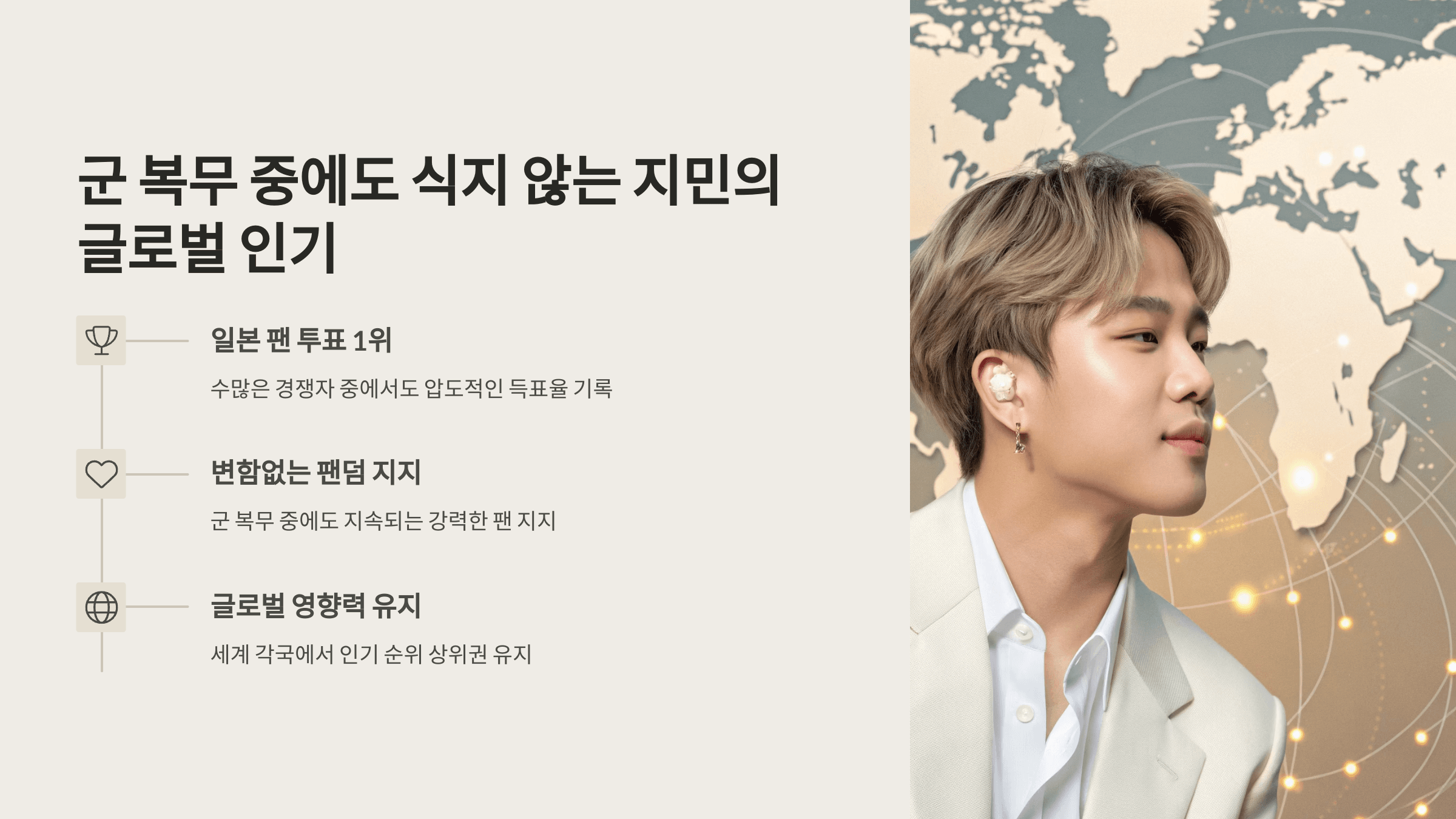 [BTS News] '전역 카운트다운' 지민, 日팬 선정 K팝 남자 아이돌 인기 1위
