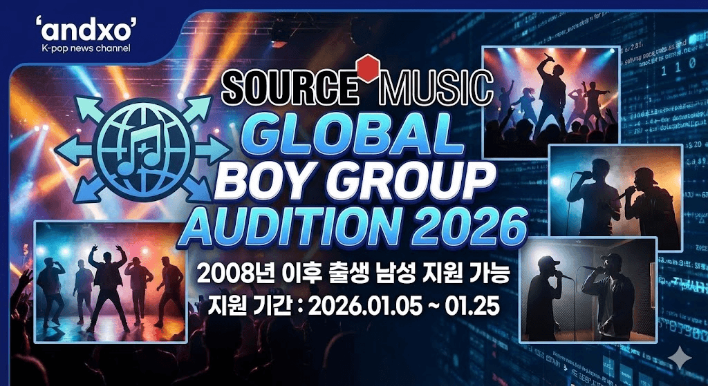 SOURCE MUSIC 2026 Global Boy Audition 상세 정보
