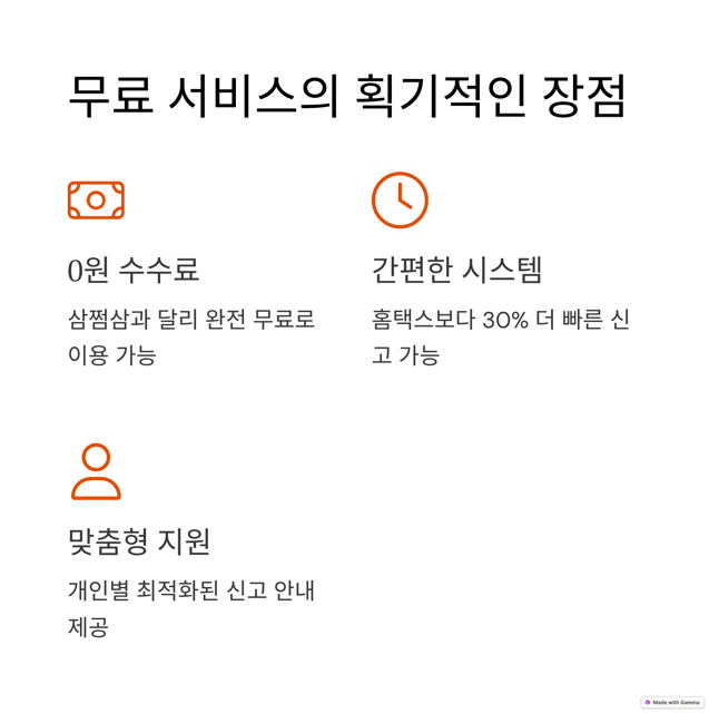 국세청 종합소득세 환급 무료 서비스 원클릭 오픈, 삼쩜삼 대항마