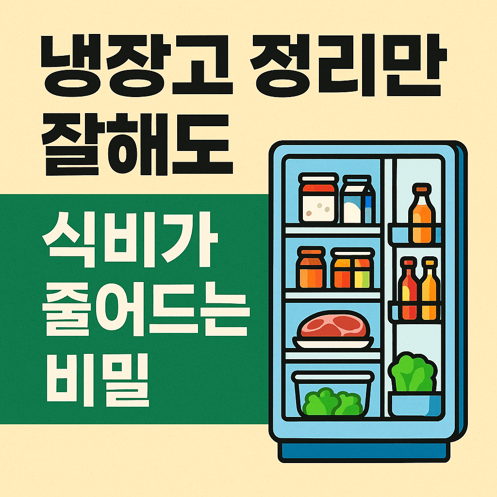 냉장고 정리만으로 식비를 줄이는 비밀