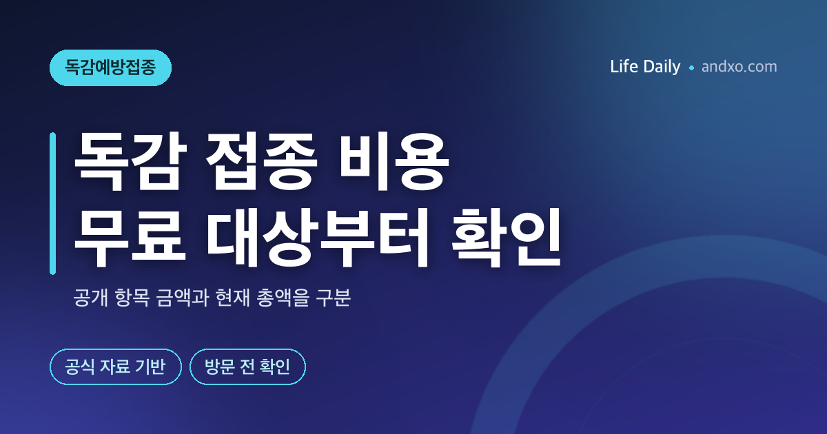 독감 예방접종 비용, 심평원 가격과 병원 실제 결제액이 왜 다를까