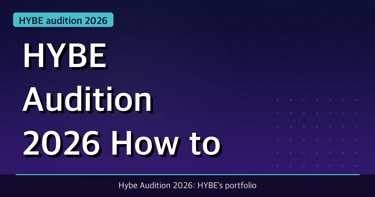 HYBE x Geffen Records World Scout 2026: Guide for Japan & Asia Applicants